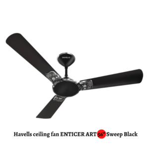 Havells ceiling fan ENTICER ART 56” Sweep Black